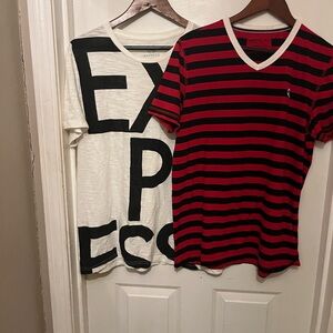 Vintage Express Black and White Tee